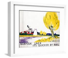 Norfolk Big Yellow Tree-null-Framed Art Print