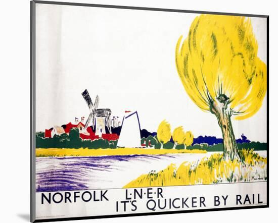 Norfolk Big Yellow Tree-null-Mounted Art Print