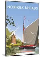 Norfolk Broads - Dave Thompson Contemporary Travel Print-Dave Thompson-Mounted Art Print