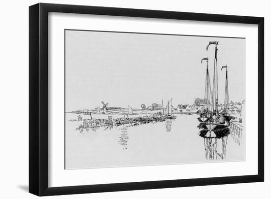 Norfolk Broads-Joseph Pennell-Framed Art Print