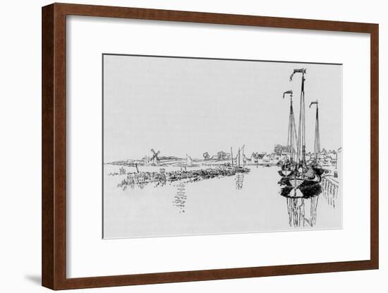 Norfolk Broads-Joseph Pennell-Framed Art Print