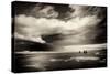 Norfolk Coastline with Horse Riders-Tim Kahane-Stretched Canvas