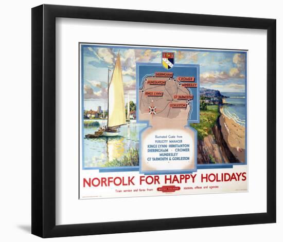 Norfolk for Happy Holidays-null-Framed Art Print