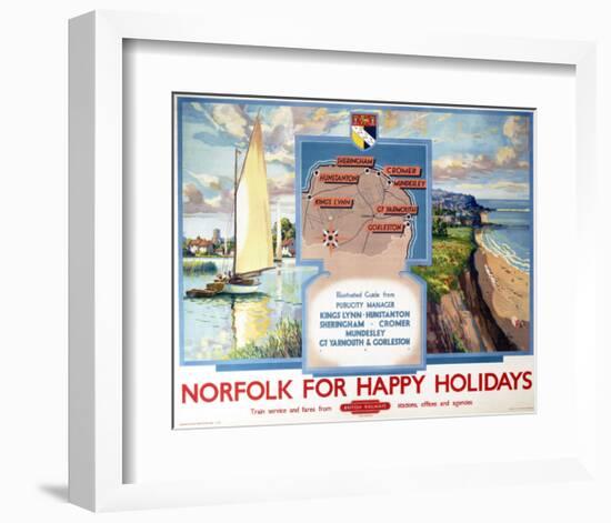 Norfolk for Happy Holidays-null-Framed Art Print
