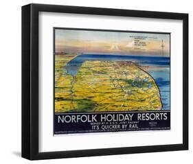 Norfolk Holiday Resorts-null-Framed Art Print