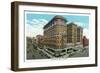 Norfolk, Virginia, Exterior View of the Monticello Hotel-Lantern Press-Framed Art Print