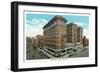 Norfolk, Virginia, Exterior View of the Monticello Hotel-Lantern Press-Framed Art Print