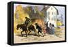 Norfolk, Virginia, Shelled by British Ships, 1776-null-Framed Stretched Canvas