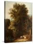 Norfolk Wooded Landscape-James Stark-Stretched Canvas