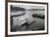 Norfork Lake, Arkansas - View of Henderson Ferry on Lake-Lantern Press-Framed Art Print