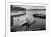 Norfork Lake, Arkansas - View of Henderson Ferry on Lake-Lantern Press-Framed Premium Giclee Print