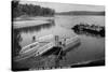Norfork Lake, Arkansas - View of Henderson Ferry on Lake-Lantern Press-Stretched Canvas