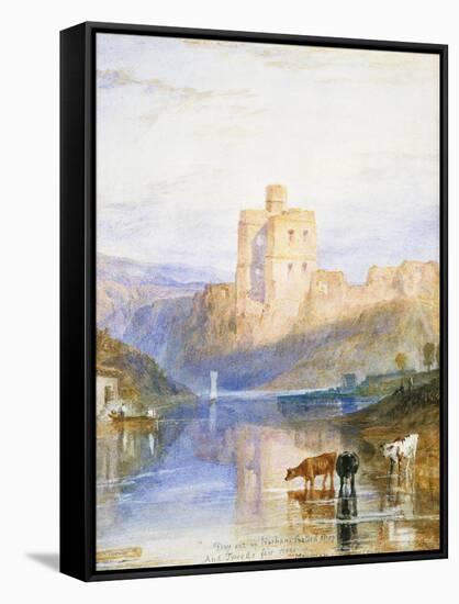 Norham Castle: an Illustration to Sir Walter Scott's Marmion, 1818-J. M. W. Turner-Framed Stretched Canvas
