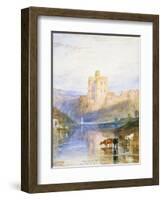 Norham Castle: an Illustration to Sir Walter Scott's Marmion, 1818-J. M. W. Turner-Framed Giclee Print