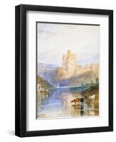 Norham Castle: an Illustration to Sir Walter Scott's Marmion, 1818-J. M. W. Turner-Framed Giclee Print