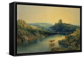 Norham Castle: Morning, C.1797-J. M. W. Turner-Framed Stretched Canvas