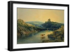 Norham Castle: Morning, C.1797-J. M. W. Turner-Framed Giclee Print