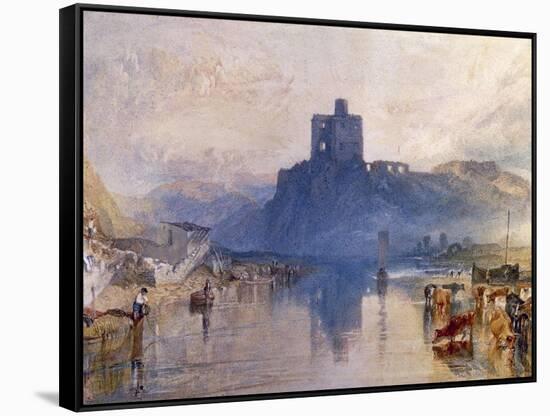 Norham Castle, on the River Tweed, C. 1822-1823-J. M. W. Turner-Framed Stretched Canvas