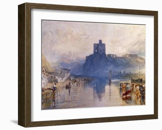 Norham Castle, on the River Tweed, C. 1822-1823-J. M. W. Turner-Framed Premium Giclee Print