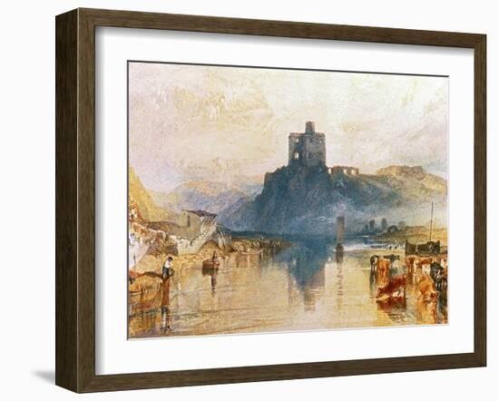 Norham Castle, on the River Tweed, Circa 1822-3, Watercolour on Paper-J. M. W. Turner-Framed Giclee Print