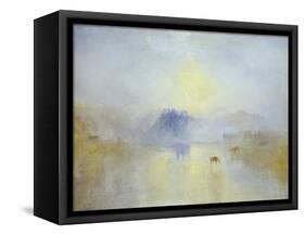 Norham Castle, Sunrise-JMW Turner-Framed Stretched Canvas