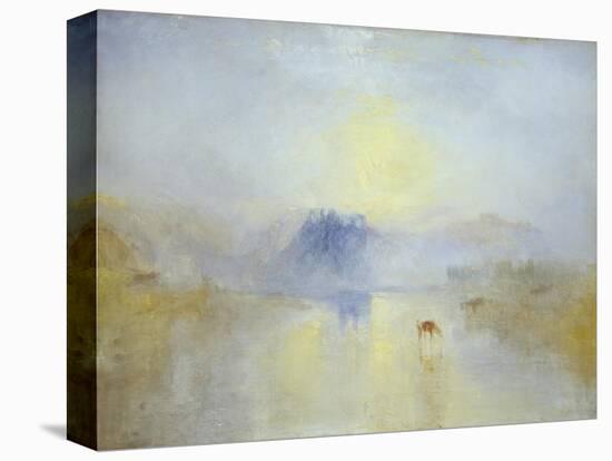 Norham Castle, Sunrise-JMW Turner-Stretched Canvas