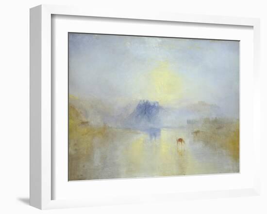 Norham Castle, Sunrise-JMW Turner-Framed Giclee Print