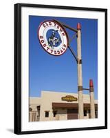 Noriega Livery Stable and Old Town Sign, Scottsdale, Phoenix, Arizona-Richard Cummins-Framed Photographic Print