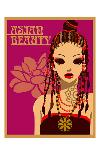 Asian Beauty at Party-Noriko Sakura-Framed Art Print