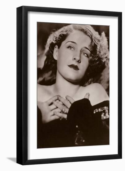Norma Shearer, Canadian-American Actress and Film Star-null-Framed Photographic Print