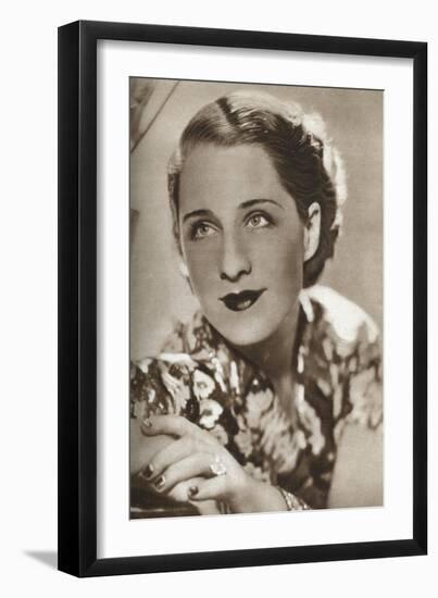 Norma Shearer, Canadian-Born Actress, 1933-null-Framed Giclee Print