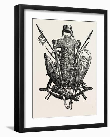 Norman and Saxon Arms-null-Framed Giclee Print