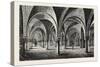 Norman Architecture Crypt of Canterbury Cathedral-null-Stretched Canvas