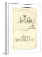 Norman Castle and Lancastrian Mansion-Richard Brown-Framed Art Print