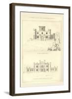 Norman Castle and Lancastrian Mansion-Richard Brown-Framed Art Print