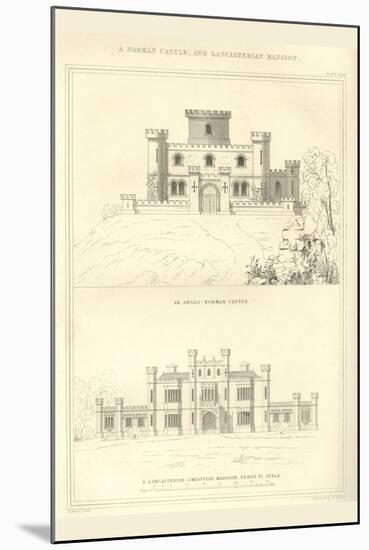 Norman Castle and Lancastrian Mansion-Richard Brown-Mounted Art Print