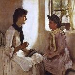 The Morning Lesson-Norman Garstin-Art Print