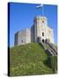 Norman Keep, Cardiff Castle, Cardiff, South Wales, Wales, United Kingdom, Europe-Billy Stock-Stretched Canvas