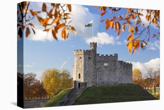 Norman Keep, Cardiff Castle, Cardiff, Wales, United Kingdom, Europe-Billy Stock-Stretched Canvas