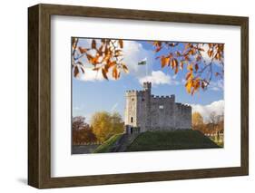 Norman Keep, Cardiff Castle, Cardiff, Wales, United Kingdom, Europe-Billy Stock-Framed Photographic Print