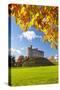 Norman Keep in autumn, Cardiff Castle, Cardiff, Wales, United Kingdom, Europe-Billy Stock-Stretched Canvas