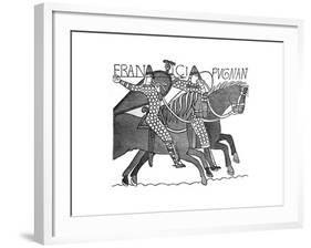 Norman Knights, Bayeux Tapestry, C1070s-null-Framed Giclee Print