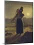 Norman Milkmaid, 1853-54-Jean-Francois Millet-Mounted Giclee Print