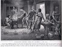 Diocletian Burning Books of Alchemy 290 AD-Norman Prescott Davies-Giclee Print