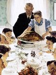 "Saying Grace", November 24,1951-Norman Rockwell-Giclee Print