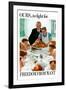 Norman Rockwell Freedom From Want WWII War Propaganda-Norman Rockwell-Framed Art Print