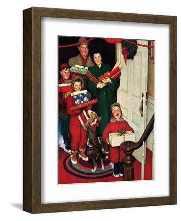 Merry Christmas, Grandma!' Giclee Print - Norman Rockwell