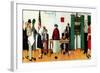 "Norman Rockwell Paints America at the Polls", November 4,1944-Norman Rockwell-Framed Giclee Print