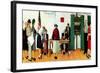 "Norman Rockwell Paints America at the Polls", November 4,1944-Norman Rockwell-Framed Giclee Print