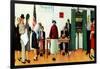 "Norman Rockwell Paints America at the Polls", November 4,1944-Norman Rockwell-Framed Giclee Print